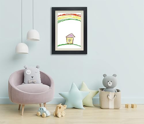 Miniatura 5 de Marcos de obras de arte para niños y caja de almacenamiento, pantalla de 8.5 x 11 pulgadas para proyectos de arte infantiles, dibujo y trabajo