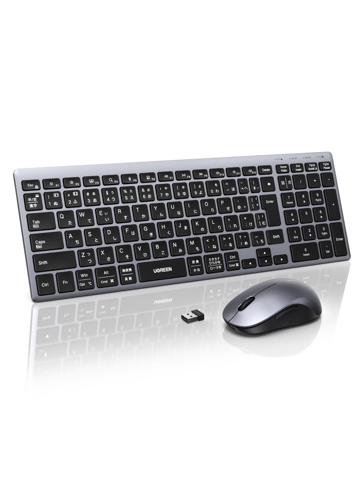 Amazon.co.jp: UGREEN ワイヤレス Bluetooth 無線 キーボード 2.4GHz