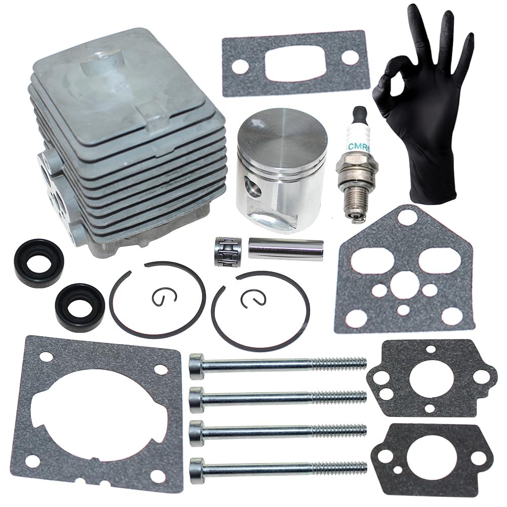 Kit cilindro pistone per Stihl BG56 BG56C SH56 SH56C BG86 BG86C BR200 SH86 SH86C SR200,4241 020 1203,4241 020 1204