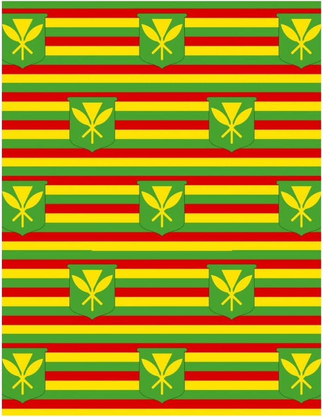 Kanaka Maoli Flag Hawaii Diamond 5D Painting Kits with Frame DIY Full Round Drill Gem Art Crafts for Home Wall Decor 16 X 20in Yellow Wood 40 * 50cm