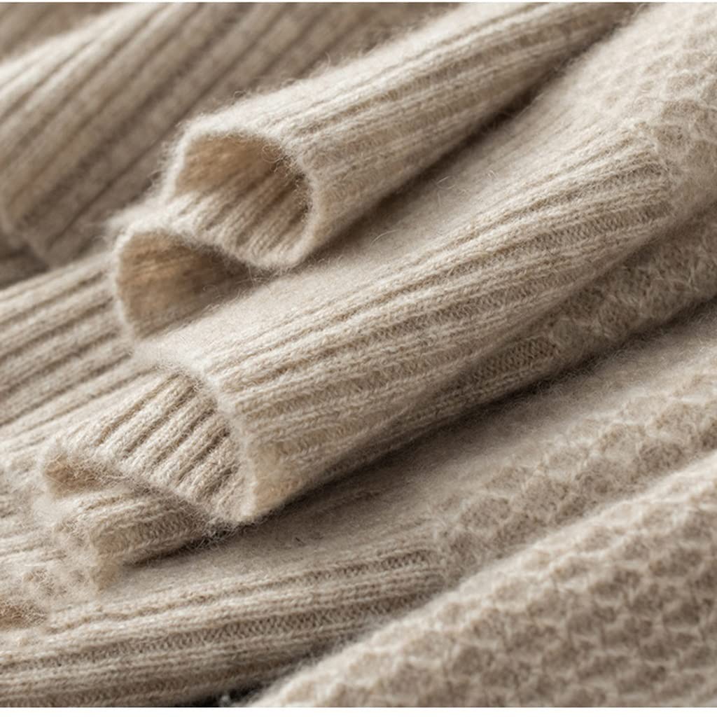 Maglione Casual da Uomo Maglione di cashmere invernale da uomo girocollo da uomo maglione casual da uomo cardigan lavorato a maglia caldo sciolto da uomo Maglione Per Uomo ( Color : E , Size : XXL )