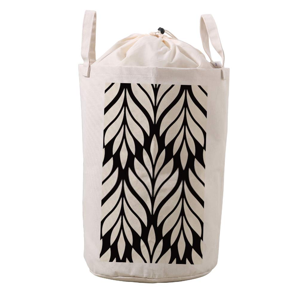 Panier à linge épais feuilles blanches pour organiser la salle de bain