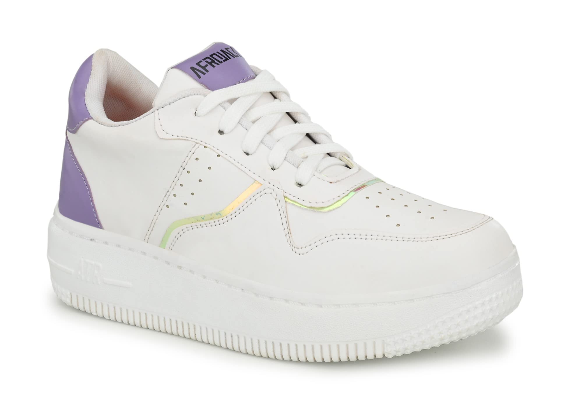 AFROJACK Womens Casual Shoes | Sneakers | Lace up | Lightweight Shoes w560 White (B0BJ8ZZWHS) Amazon Price History, Amazon Price Tracker