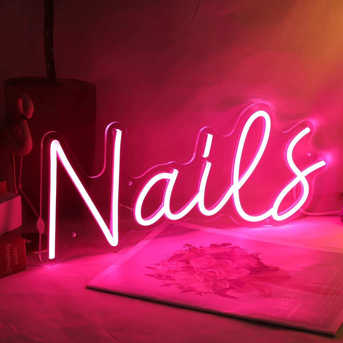 Planzo Nails LED neonowy znak świetlny fajne dziewczyny sypialnia biurko dekoracja ścienna salon piękności studio sklepy biznesowe logo sklepy fryzjerskie znaki szef pani prezent urodzinowy prezent