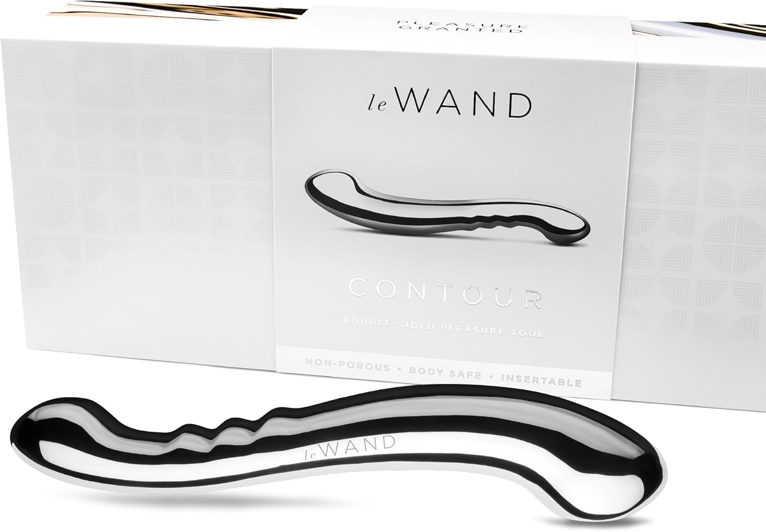 Le Wand Contour Stainless Steel G-Spot Massager - Adult Sex Toys, Sexual Pleasure Tools for Women