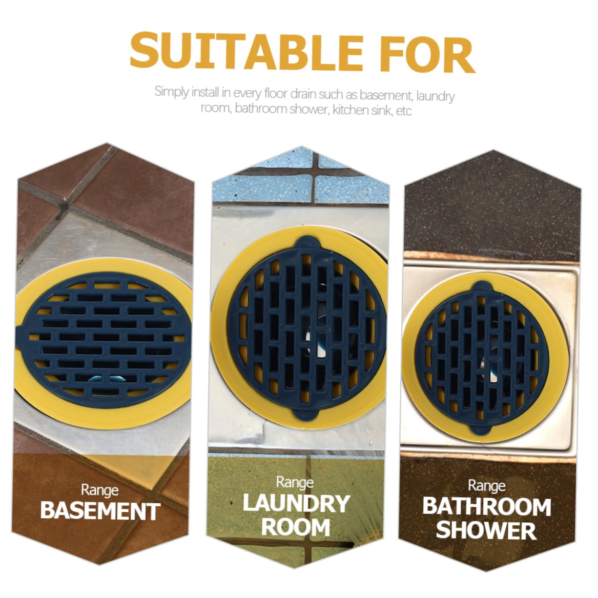 UKCOCO 8 Pz coperchio dello scarico del filtro colino in plastica tappo del lavandino del bagno tappi per lavandini tappi lavello tappo universale per lavabo da bagno tappi del lavandino