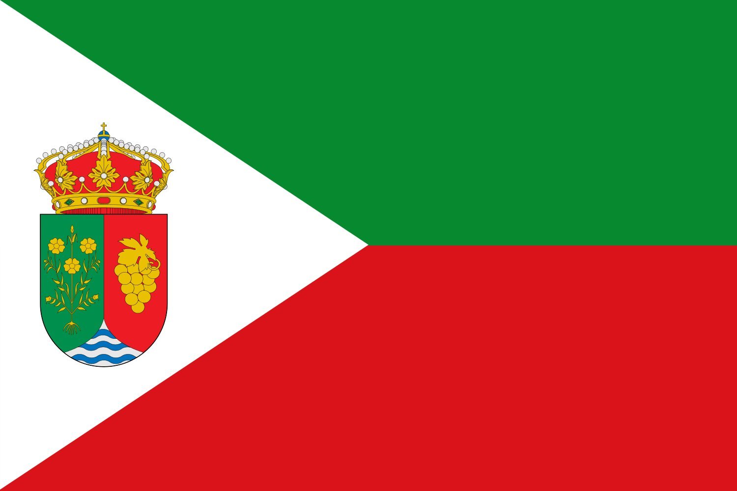Drapeau large Linares de la Vid en tissu haut de gamme résistant