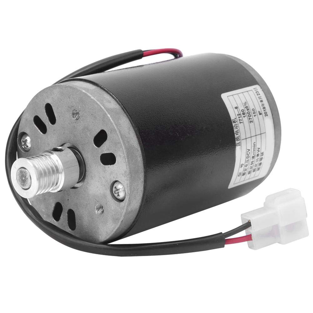 MAGT Motore Elettrico, 7712-8 220V 150W Motore Spazzola in Lega di Alluminio a Magneti Permanenti Motorino Spazzolato per Scooter Elettrico Controller Motore