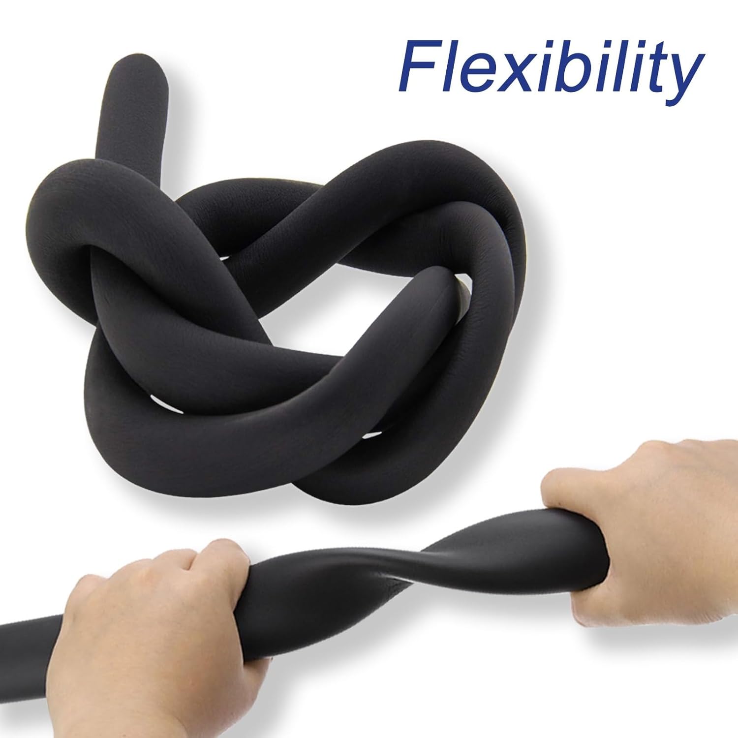 6.2FT Black Pipe Insulation Foam Tube, Rubber Plastic Insulation Lagging Wrap, Pipe Insulation, for Handle Grip Support, Pipe Insulation, Elasticity Waterproof Fireproof Strong(30mmx108mmx1.9m)