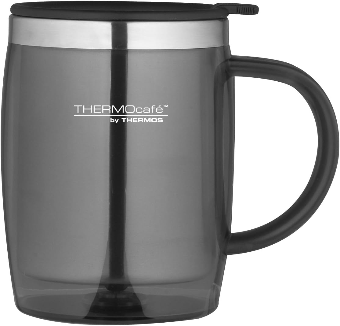 Thermos ThermoCafe Translucent Desk Mug, Gun Metal, 450 ml Amazon.co