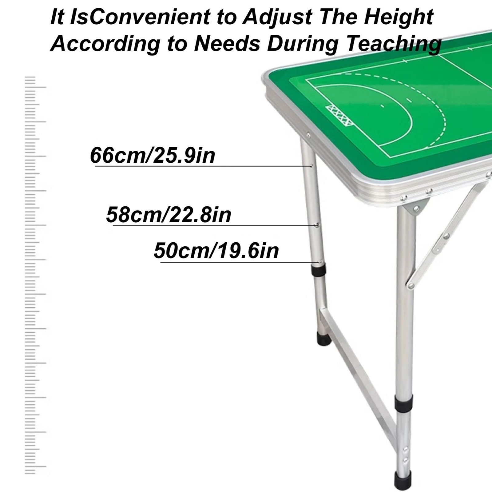 Magnetische Handball Trainer, Handball Taktiktafel Taktikmappe mit Tragetasche und Markern, Faltbar, Höhenverstellbar, für den Unterricht