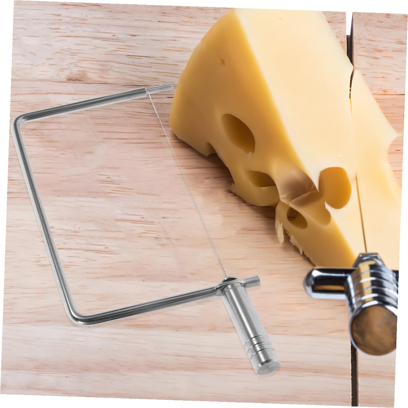 MAGICLULU 5 Stück Edelstahl Käseschneider mit Ergonomischem Griff Rostfrei Präziser Blockkäse Butter- Langlebig und Handlich für Partys und Dinner