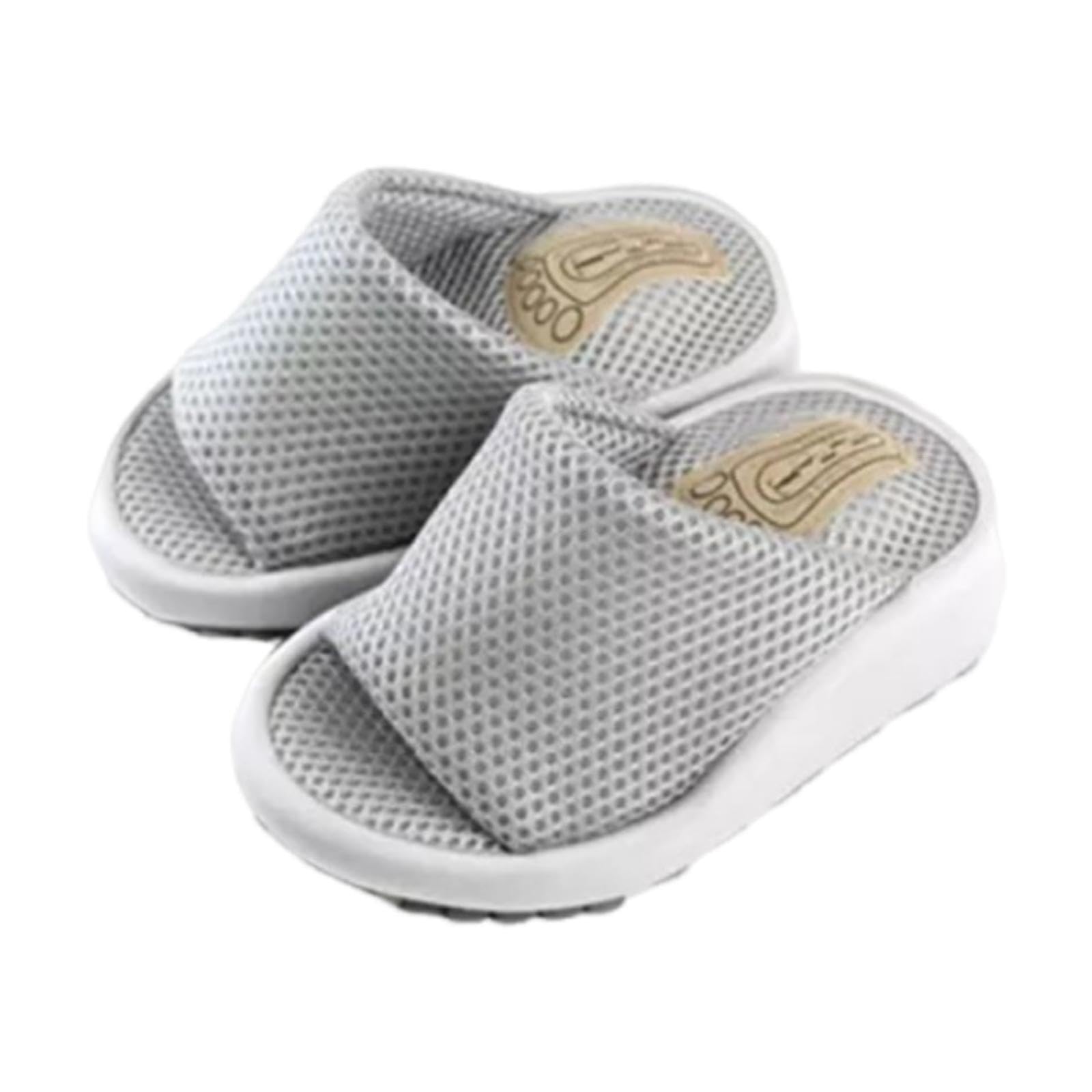 CALANDIS™ Wedge Sandal Slides Foot Massage Calf Stretcher Household Half Sole Slippers Gray | Balance Trainers | Fitness Equipment & Gear | Fitness Running & Yoga-image-40
