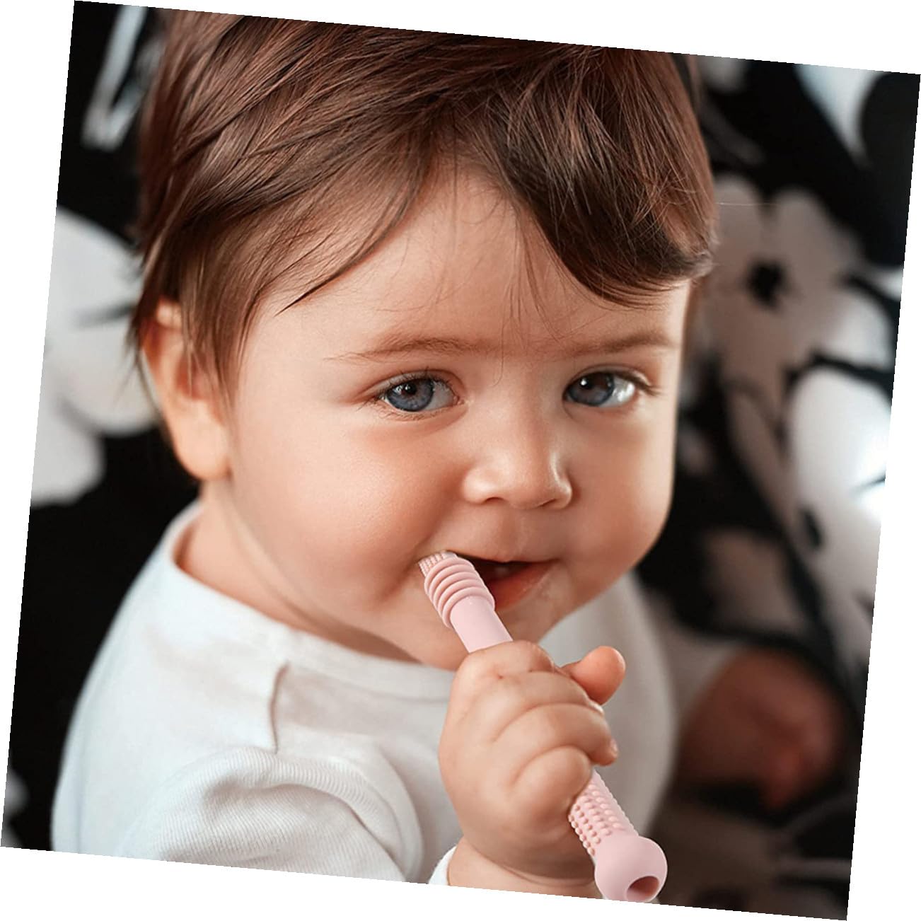 6piezas Palitos de Dentición para Bebés Tubos de Dentición de Pajitas Juguete Molar Adecuado para Recién Nacidos Disponibles Colores Rosa Amarillo Morado Verde Azul Gris