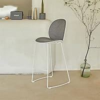 Vista 5 de Tall Bar Stools Bar Stool Modern Metal High Chair Bar Stool Bar Cafe Decoration Back Chair Home Restaurant Kitchen Front Bar Stool Barstools