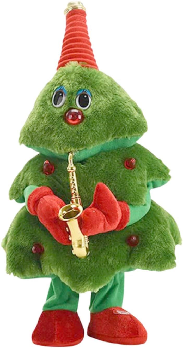 Electric Christmas Tree Plush Toy, Singing and Dancing