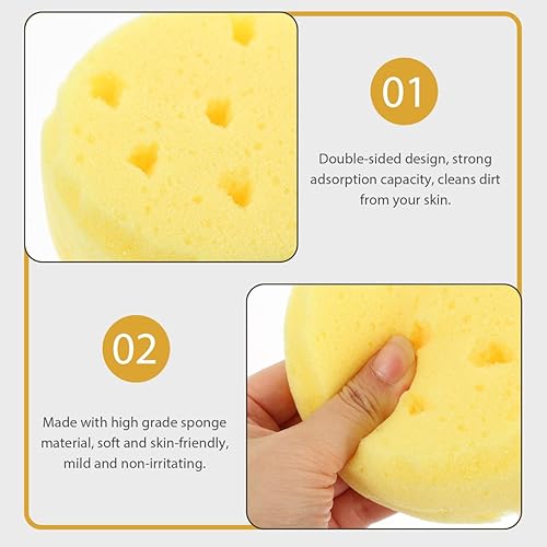 Miniatura 5 de Beatifufu Esponja de baño redonda de espuma para lufa, esponja exfoliante de baño para ducha, esponja de esponja para el cuerpo, esponja para niños,
