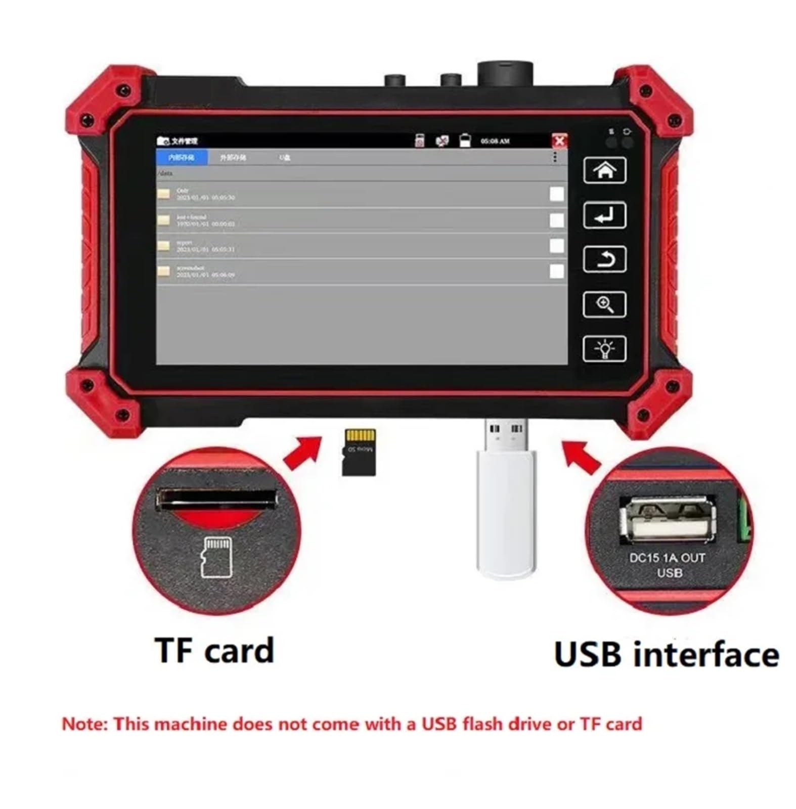 Tester Fibra Optica, Probador completo OTDR con pantalla táctil de 5,5 pulgadas MOT-50 Detector de fallas de punto de interrupción de fibra óptica Instalación de banda ancha OPM(MTO-51C)