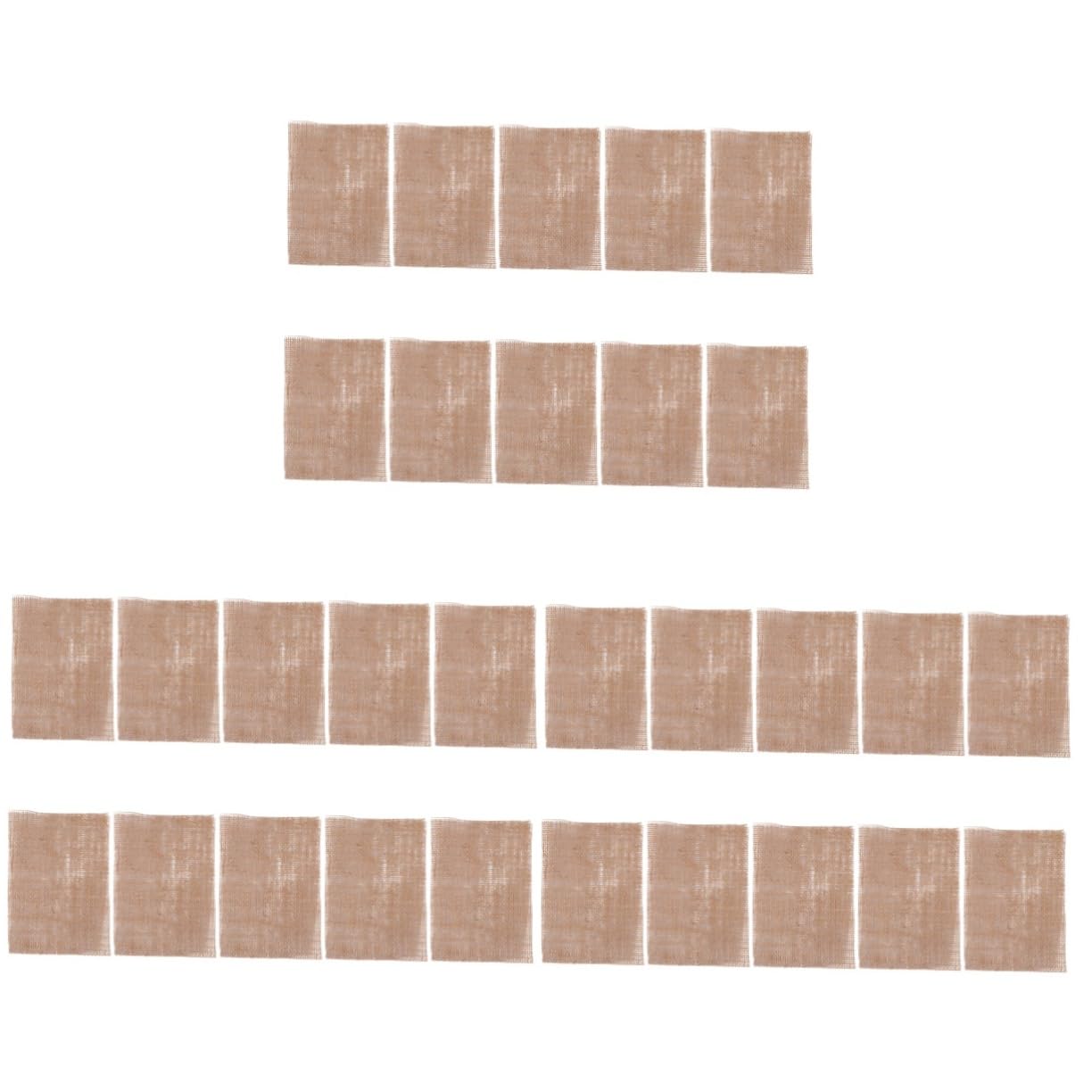 ABOOFAN 30 STK natürliche Sackleinen-Tischsets Vintage Jute Tischset Sackleinen küchendeko küche Dekoration untersetzer Tasse aus Leinen Haushalt Tischdecke