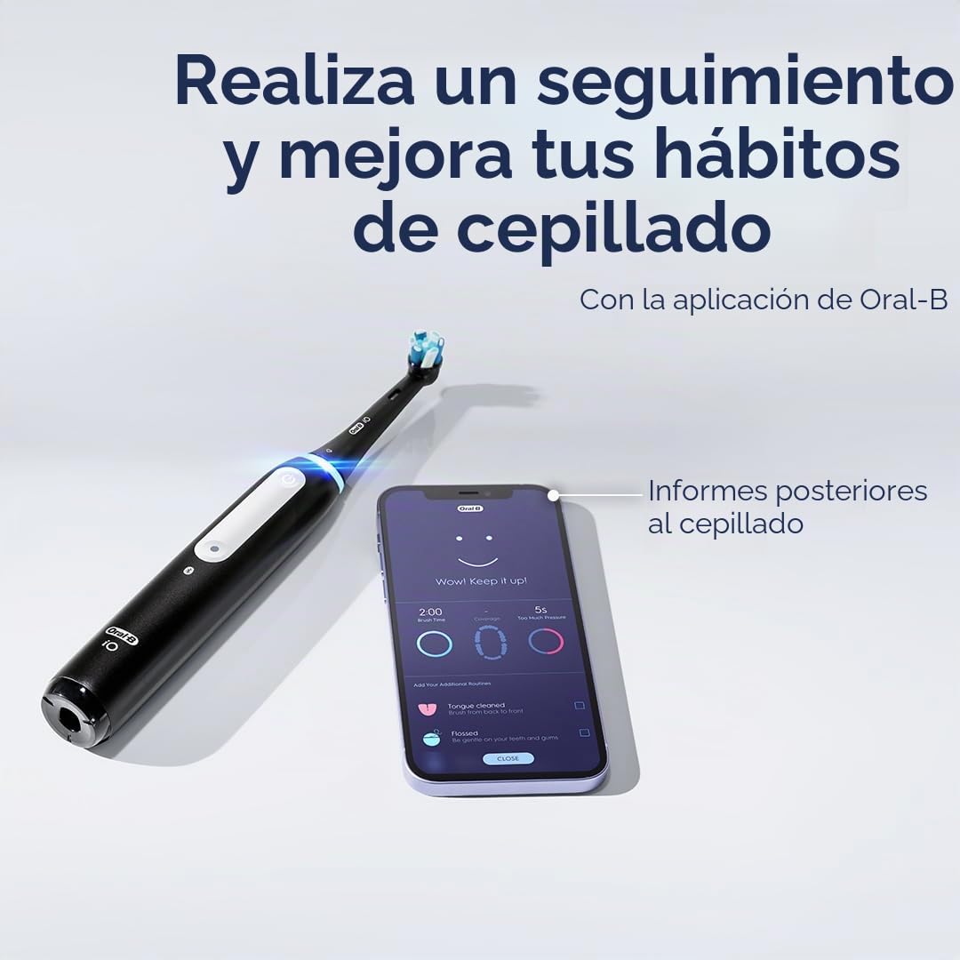 Oral-B iO Series 4 - Cepillo de dientes eléctrico con (1) cabezal de cepillo, recargable, adulto, blanco