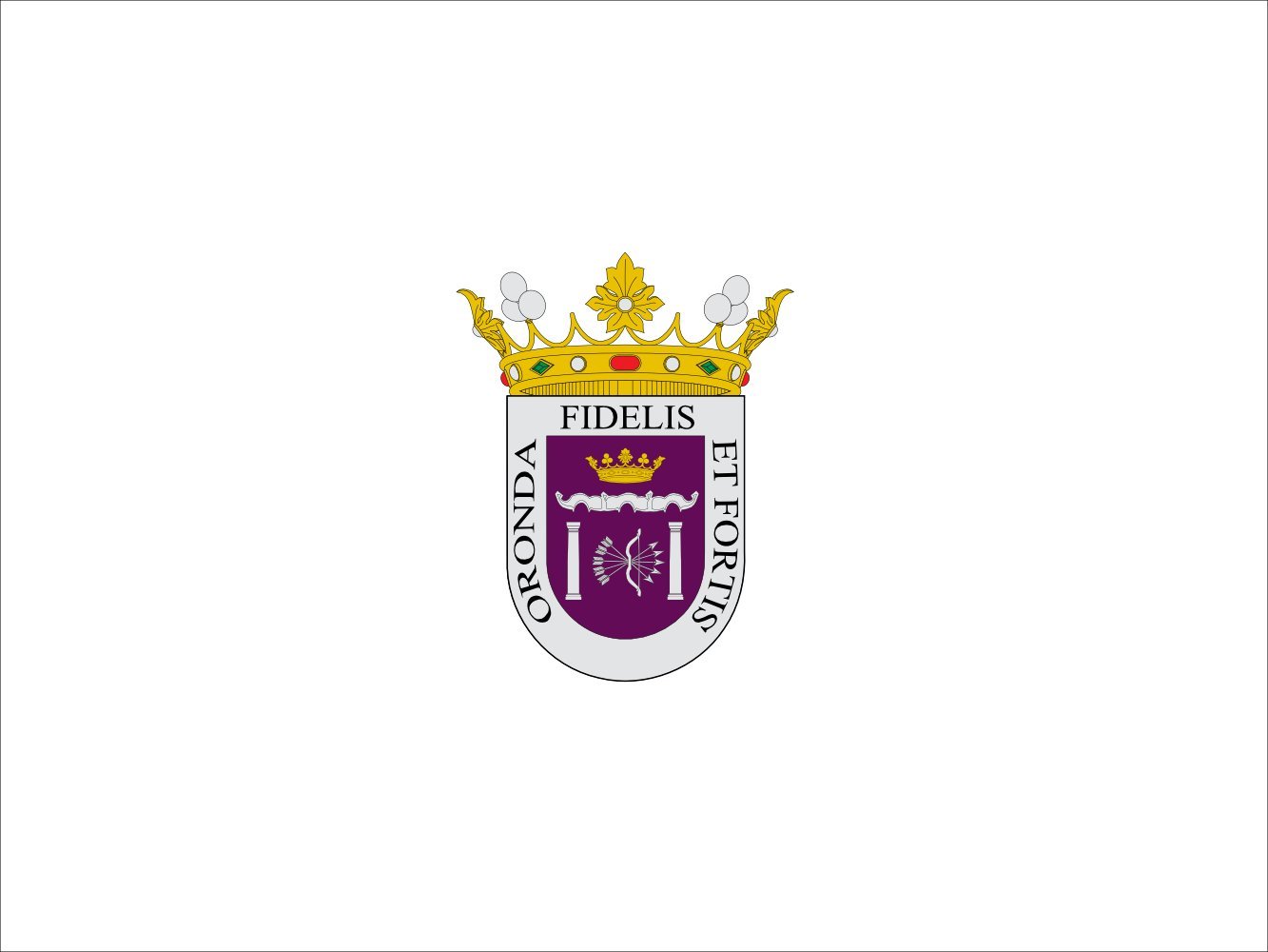 Drapeau Large Ronda pour remplacer un pavillon usé de 100x130cm