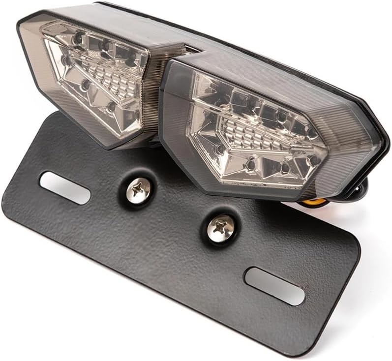 バイクのテールブレーキライト オートバイアクセサリー 改造LEDターンシグナルライト ユニバーサルテールナイトブレーキライト クルー