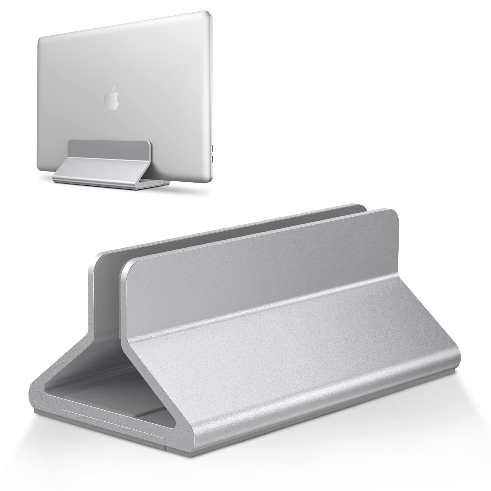 Supporto Verticale Per Laptop Bewahly - Dock Regolabile In Alluminio Per MacBook, Notebook, IPad, Grigio
