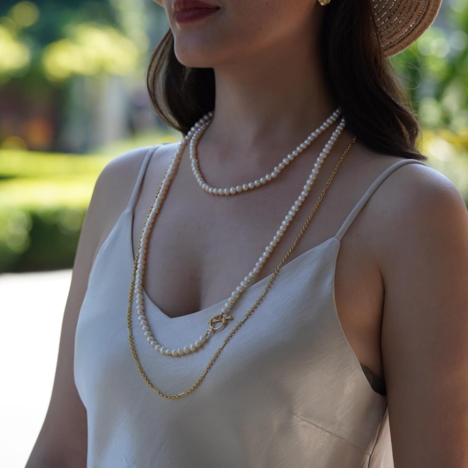 Classic Paperclip Chain Necklace 18k Gold Plated Link Necklace for Women 35.8" Stackable Necklace Elegant Jewellery Trendy Gift for Girlfriend Mother - Image 4