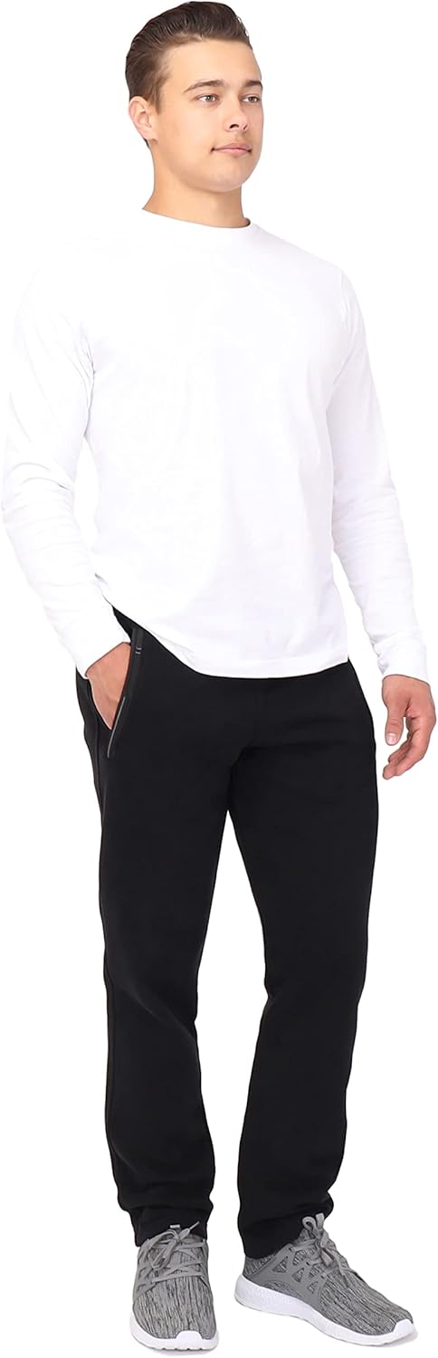 SCR Mens Tall Sweatpants - Fleece Lined Cotton Sweat Pants for Men - Men's Workout Pants w/Zipper Pockets – 34/36/38 Inseam - Image 5