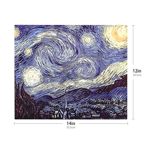 Tabla de cortar rectangular de vidrio templado azul medio miniatura 4