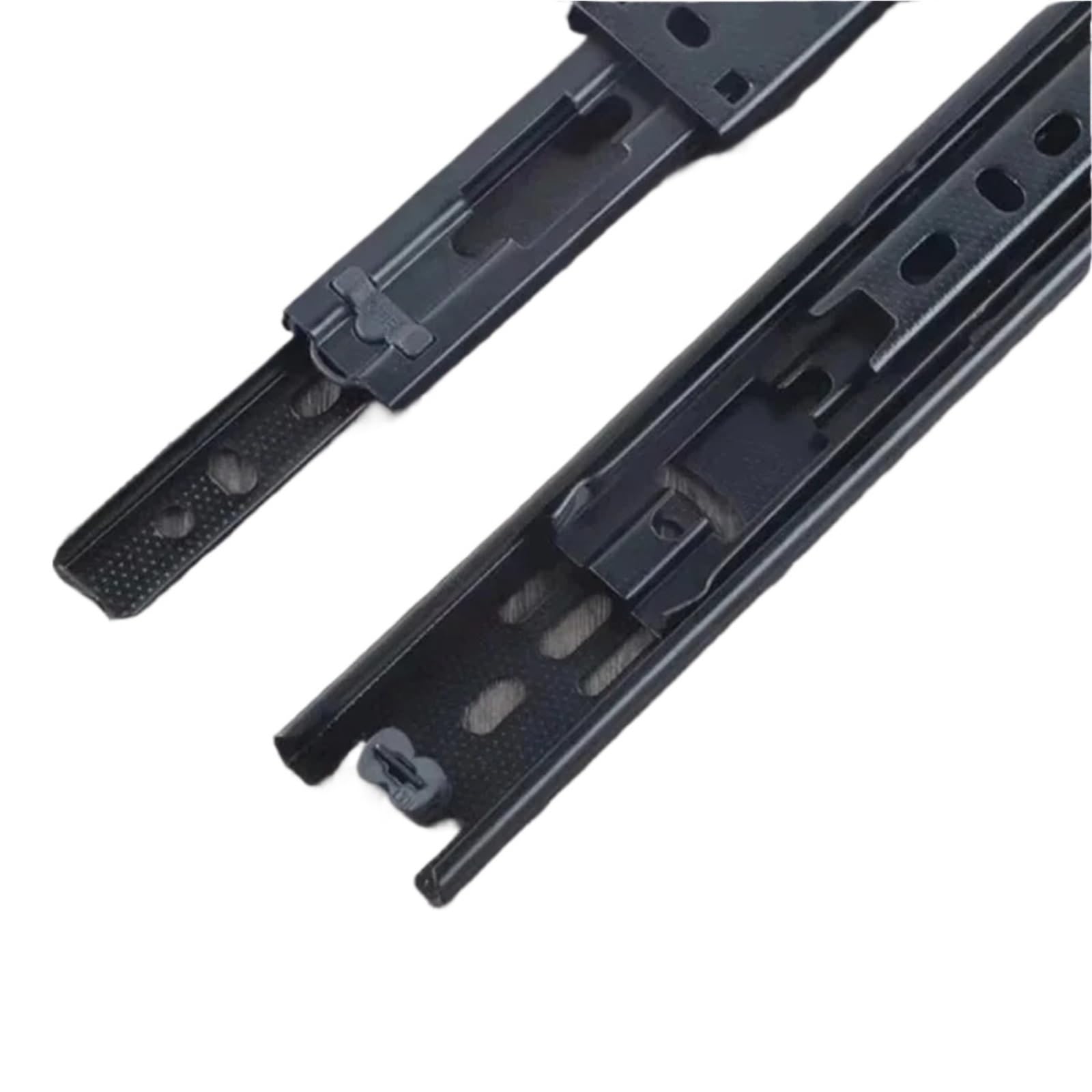 Guide for cassetti in acciaio laminato a freddo da 2 pezzi 10-20 pollici - Binario scorrevole for mobili hardware a tre sezioni for cassetto chiuso Per Mobili(14-inch)