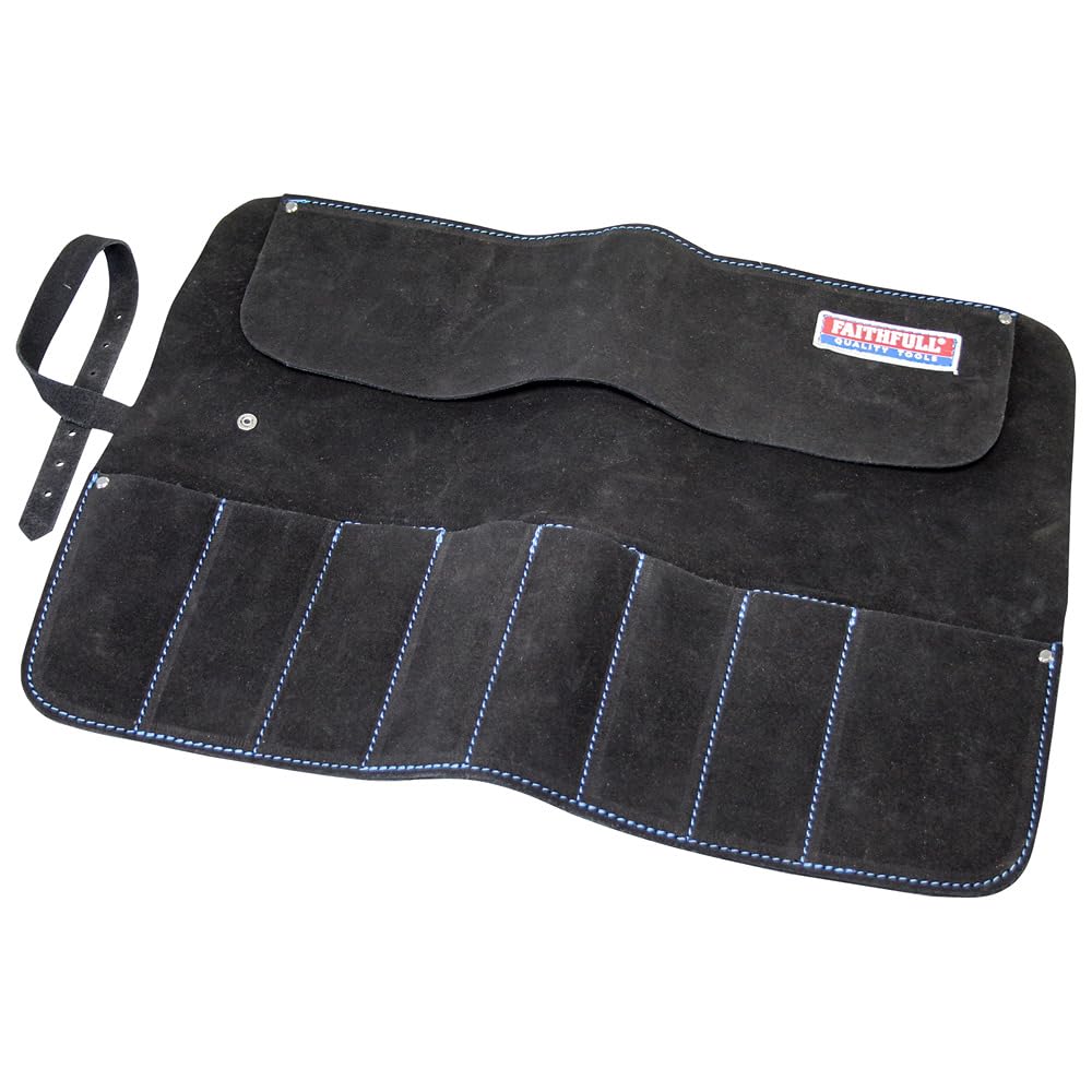 Faithfull 8 Pocket Leather Chisel Roll