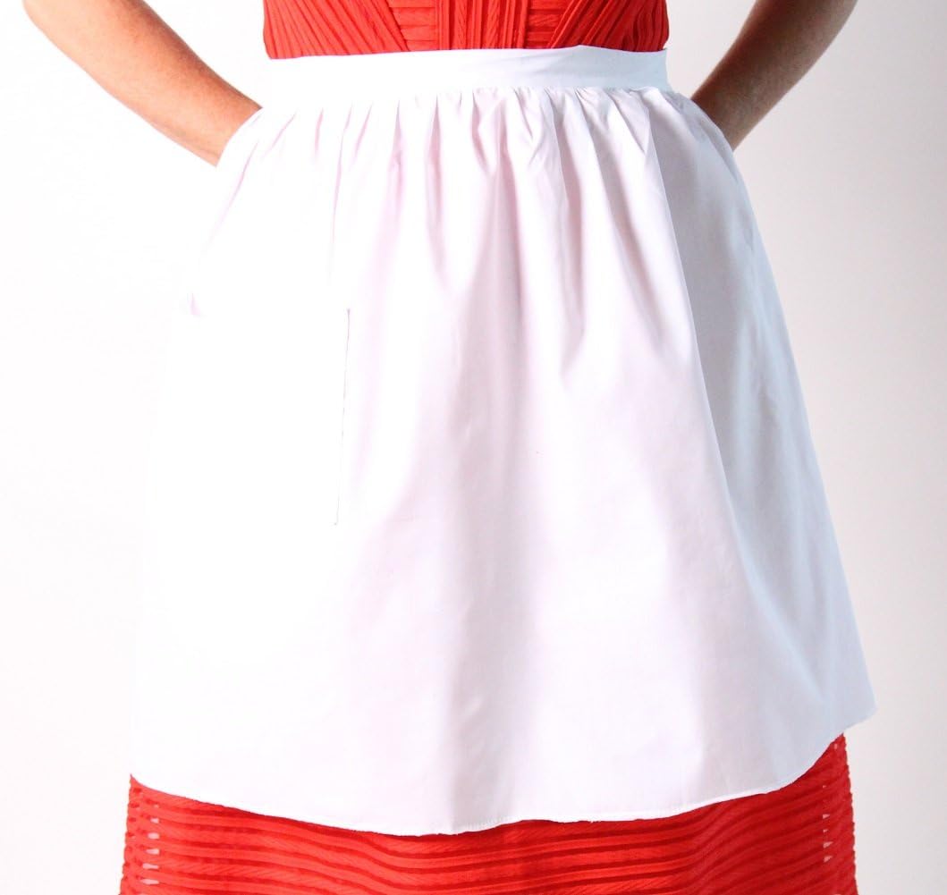 Mrs. Santa Claus White 18" Costume Apron : Clothing, Shoes & Jewelry