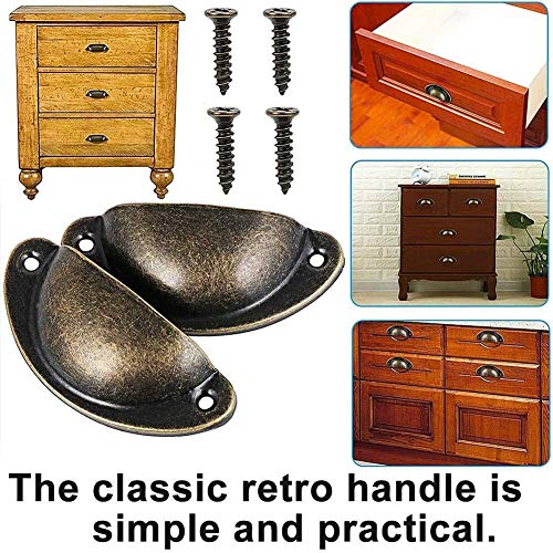 XMING 12pcs Cassetto della porta del cassetto della porta del ferro della tazza della tazza della tazza della tazza, la maniglia della porta dell'armadio della cucina Cassetto del cassetto della porta - Image 5