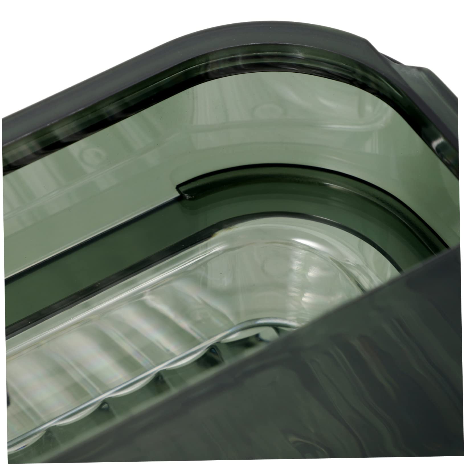 Estante de Almacenamiento de Alimentos de Cocina Transparente Verde, Triple Capa, Resistente al Calor, Rejilla para Preparar Ollas Calientes, Adecuado para Cocina y Organización