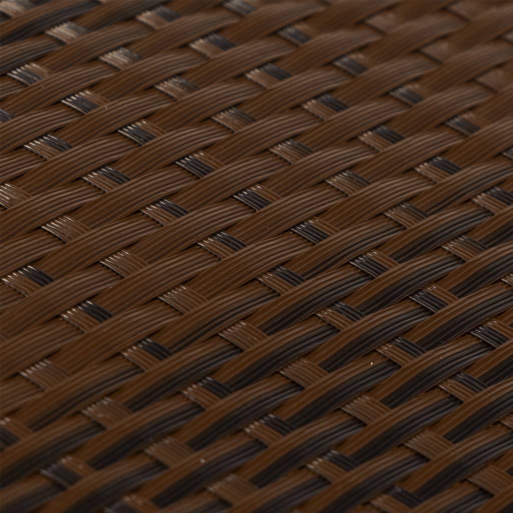 Paravent de Balcon Brun et Noir 500x80 cm résine tressée,Quincaillerie,Clôtures & barrières,Panneaux de clôture,3.35 kg-156256