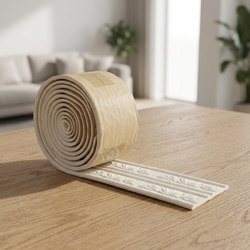 Tira Moldura Espuma para xpe para Esquinas Paredes Protección(Brown-5pcs)
