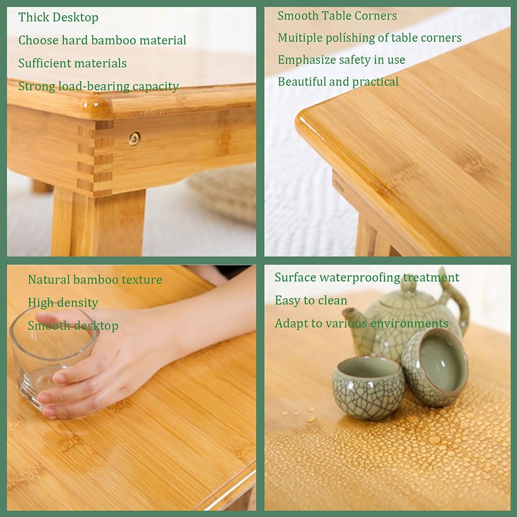 Amazon.com: Folding Table, Japanese-Style Household Square Bamboo