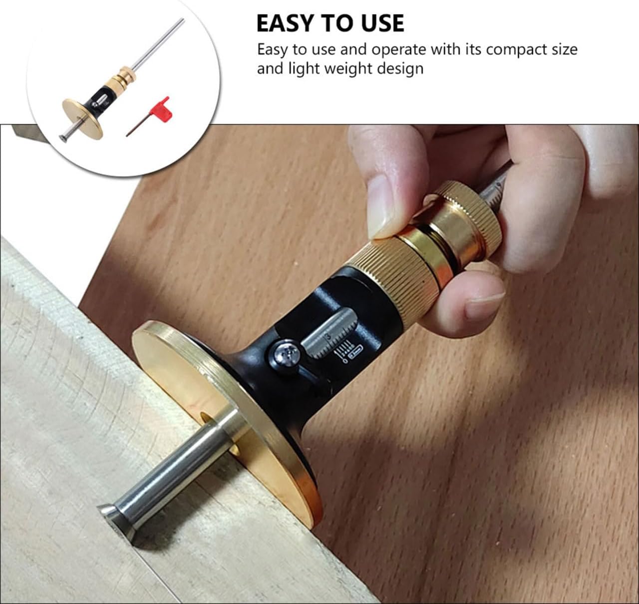 ARTIBETTER 1set European-style Woodworking Scribe Tool Carbide for Precision Marking Marking Gauge for Carpentry Projects Easy Use Woodworking Measuring Tool