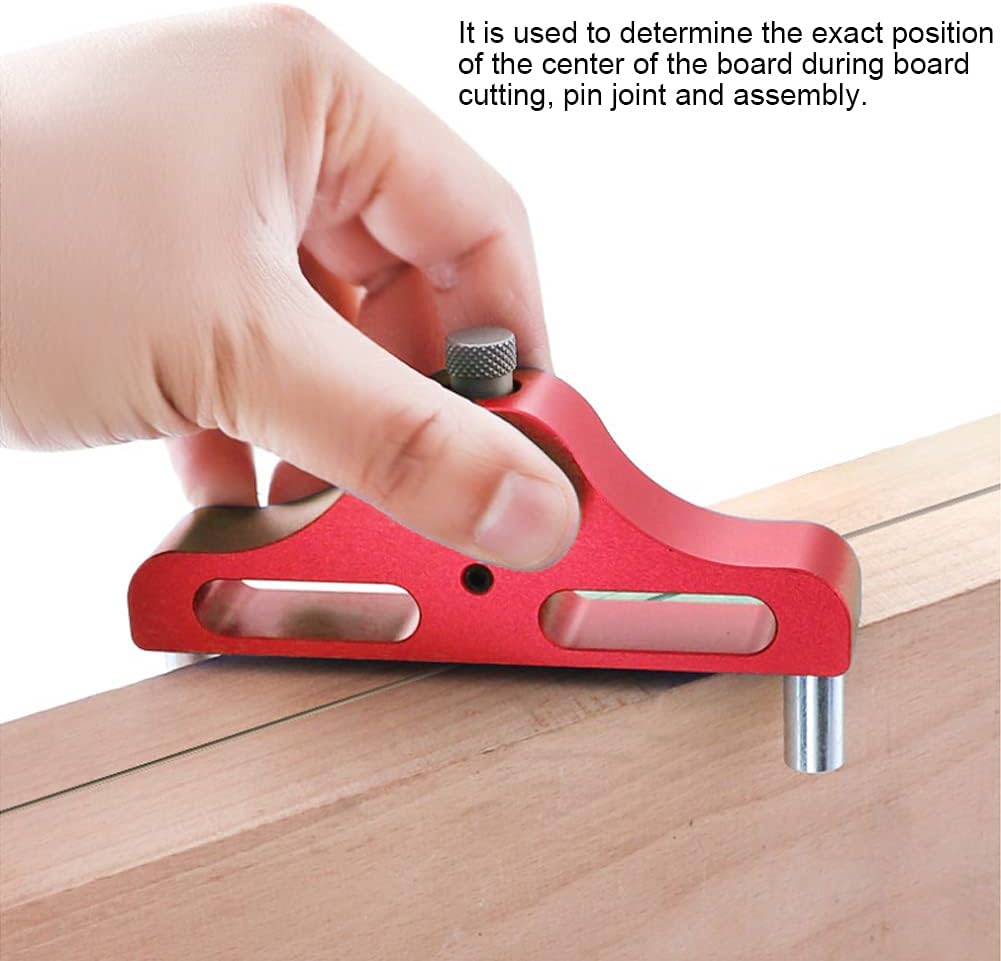 Aluminum Woodworking Scriber for Centerline Marking - Woodworking Tools Accessories Scribers, Scribing Tools.(Red)