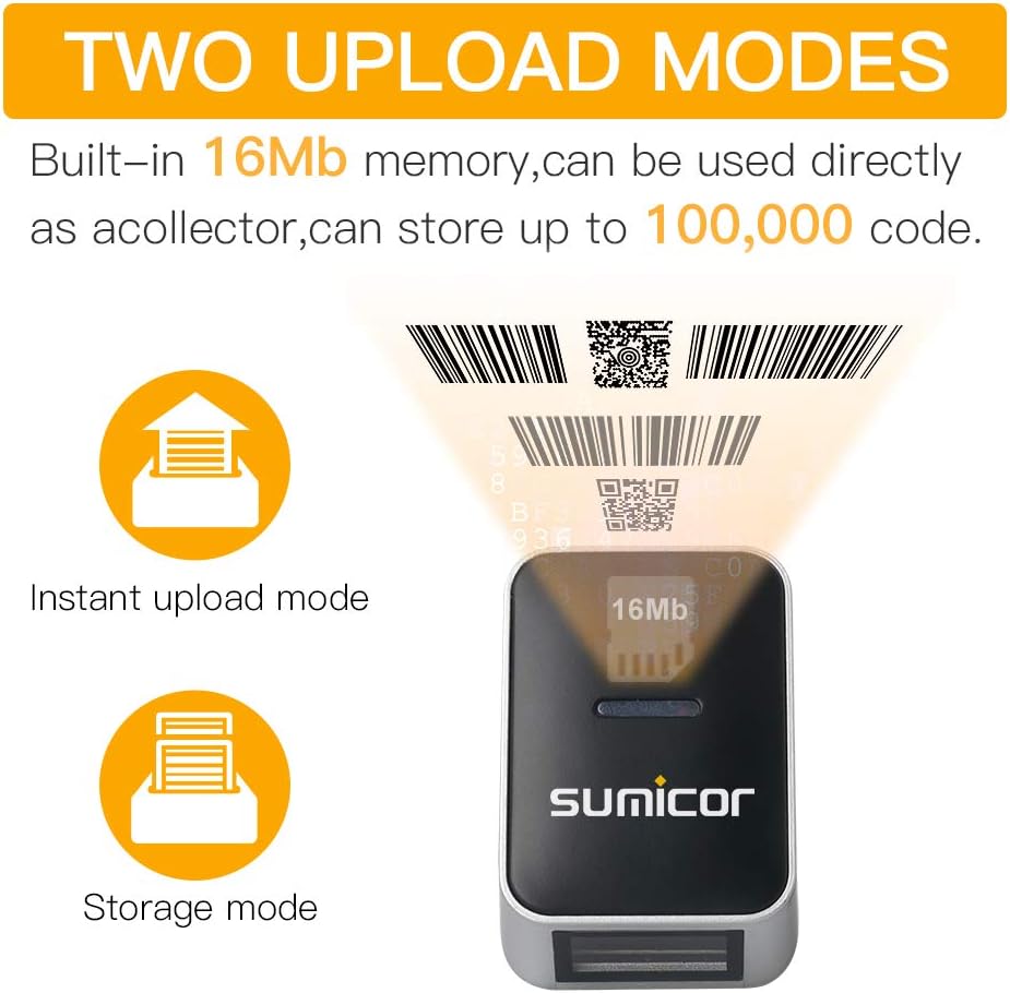 Bеѕt Dеаl Sumicor Barcode Scanner 2D Bluetooth Ring Finger Wireless Barcode Scanner,Portable Wearable Mini Bar Code Reader Work with Widows iOS Android Linux Mac OS Wееklу Tор Sаlе Sumicor Barcode Scanner 2D Bluetooth Ring Finger Wireless Barcode Scanner,Portable Wearable Mini Bar Code Reader Work with Widows iOS Android Linux Mac OS