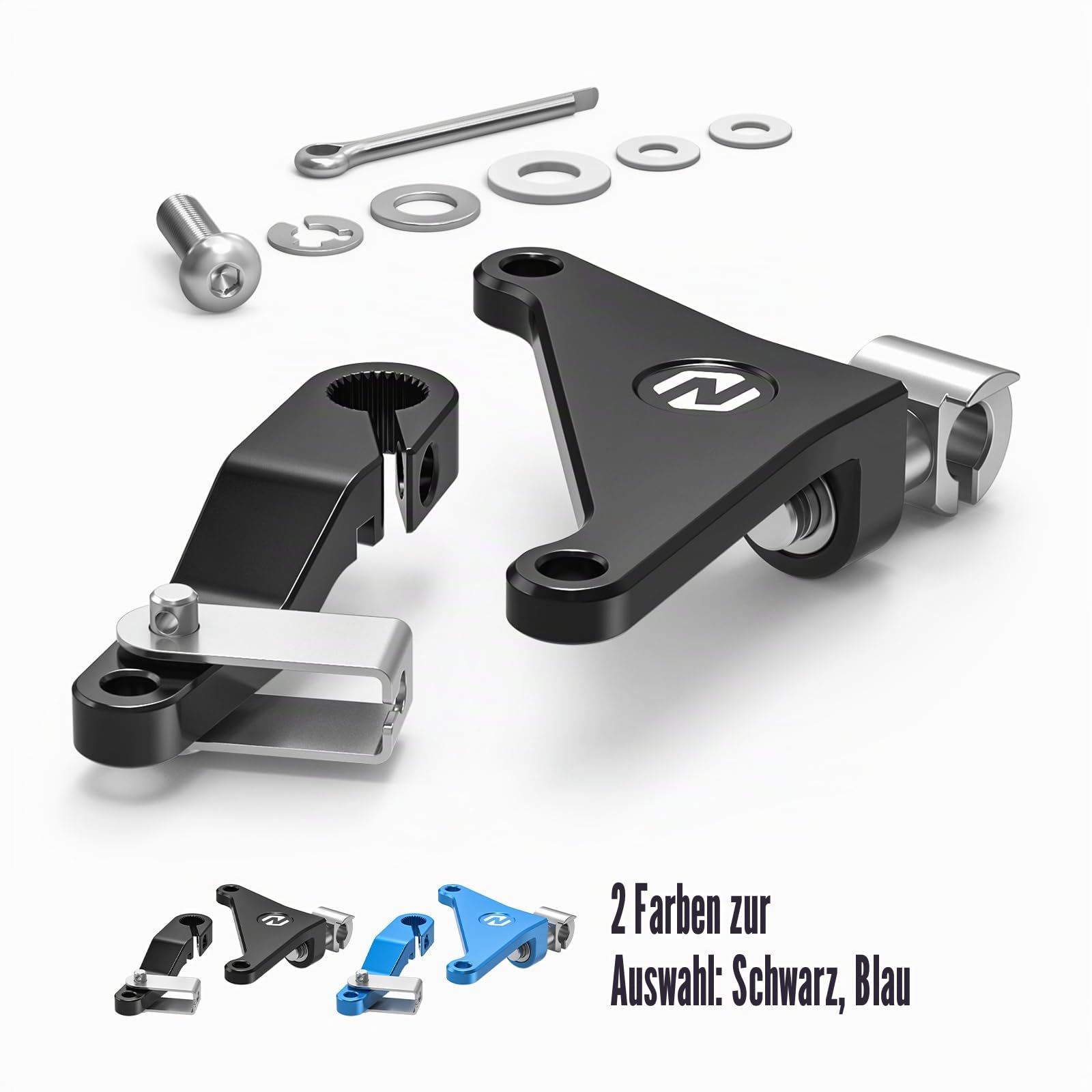NICECNC Schwarzer EIN-Finger-Kupplungsarm, kompatibel mit Yamaha Tenere 700/XTZ700 2019–2024, Verstellbarer Aluminiumhebel, kompatibel mit Yamaha Tenere 700 Rally Edition 2020–2024, Siehe Passform