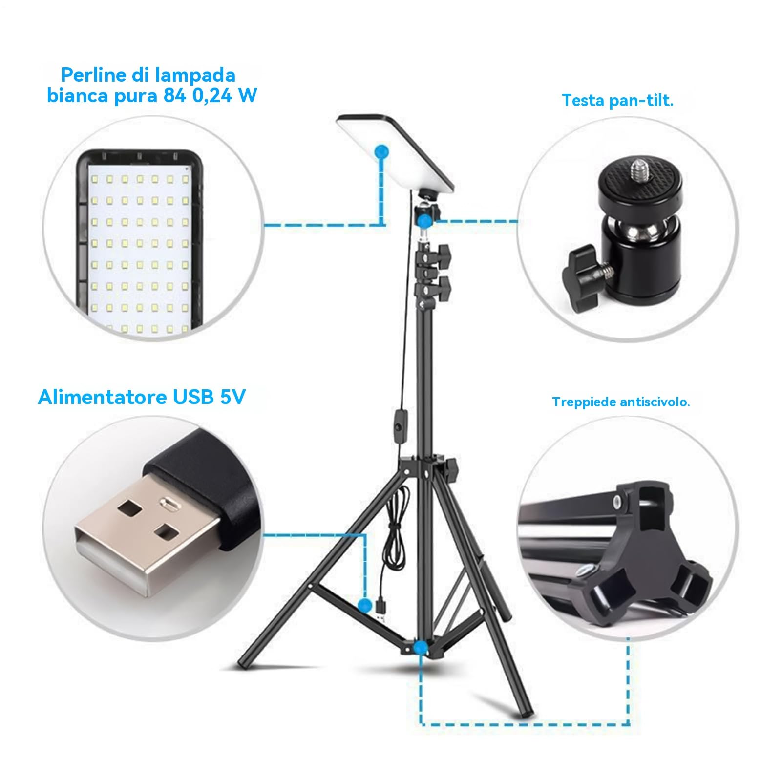 Teleskopische Camping-Laterne Verstellbares Dreibeinstativ | Arbeitsleuchten mit Ständer für Camping Für Outdoor, Camping Outdoor , Überdachung, Terrasse, , Jagd, Werkstatt, LED
