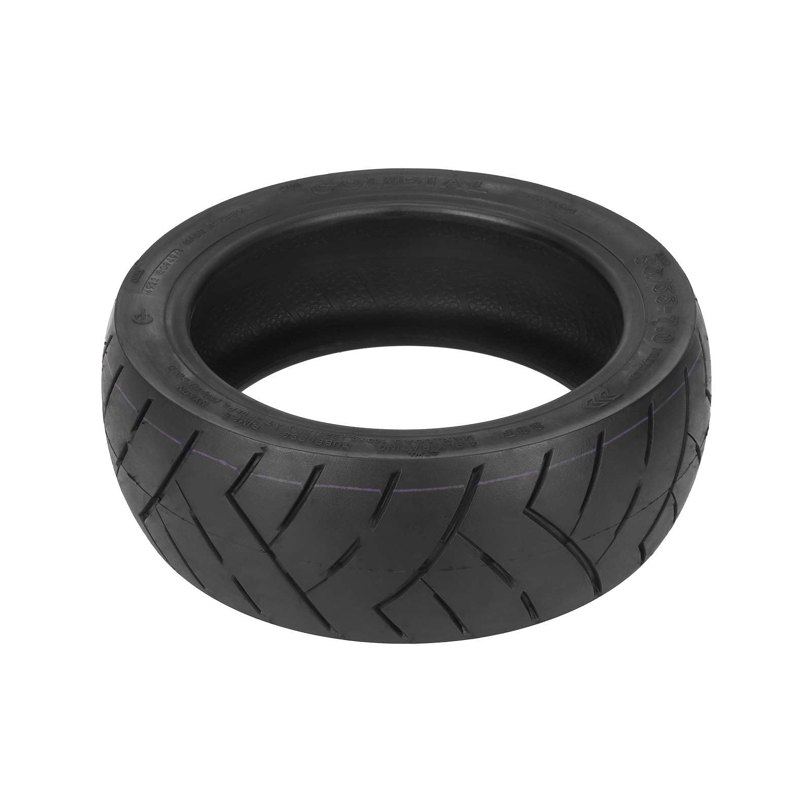 Lot de 1 pneumatico Tubeless 80/55-7,0 (10,5 x 3,0) per scooter elettrico Segway Ninebot P65D, 10,5", pneumatico di ricambio, pneumatico senza camera d'aria, resistente, antiscivolo, in gomma per