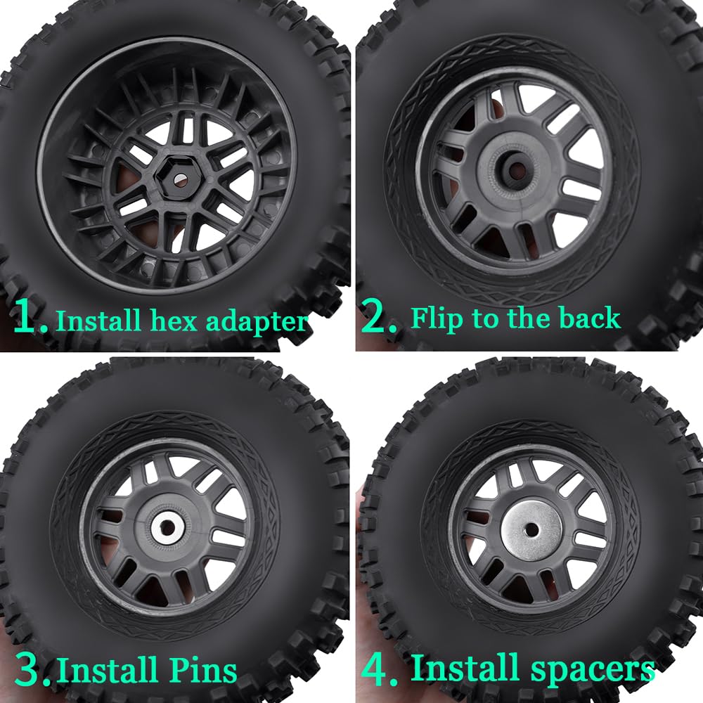 Lot De 4 Adaptateurs De Moyeu Hexagonal De Roue RC 24 Mm En Alliage D'aluminium Robuste Avec Broches De Protection Pour Arrma 1 5 Noir 94420661 Lot De 4 Adaptateurs De Moyeu Hexagonal De Roue RC 24 Mm En Alliage D'aluminium Robuste Avec Broches De Protection Pour Arrma 1 5 Noir 94420661