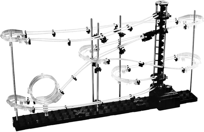 Amazon Retyly スペースレールレベル1 Diyの教育玩具 子供のための物理学スペースボールジェットコースター 駆動エレベーター5ミリメートルモデル構築キット 電気 電力 おもちゃ