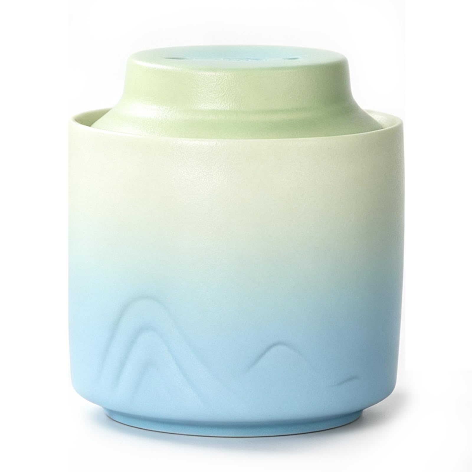 UpGBRF Ceramic Tea Canister Storage Pottery Jar Pantry Organizer 200Ml