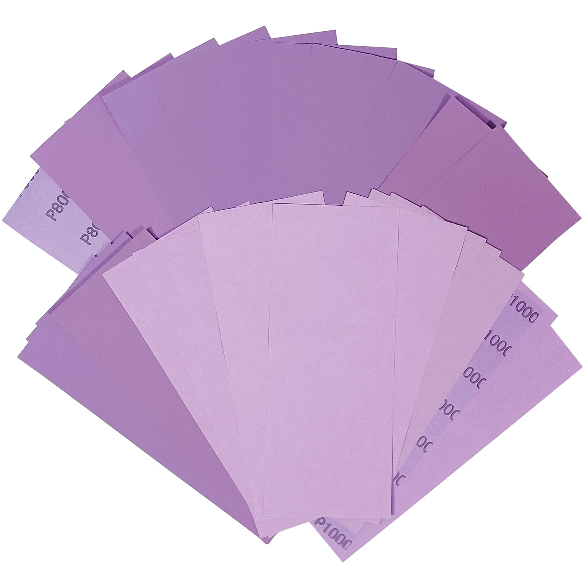 Rouswee 27 PCS #800-#10000 9 x 3.6 inch Wet Dry Sandpaper Sanding Sheet 800 1000 1200 1500 2000 3000 5000 7000 10000 Grit for Automotive Wood Metal