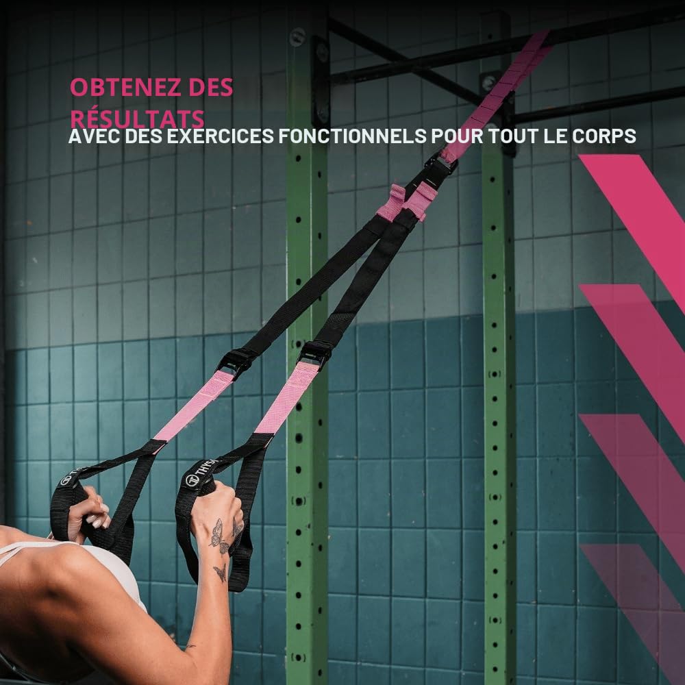 THYSOL Sangles de suspension Pro avec ancrage de porte