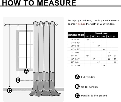 Miniatura 6 de JIUZHEN Cortinas de terciopelo para sala de estar, 108 pulgadas de largo, con aislamiento térmico, oscurecimiento de habitación, protección de